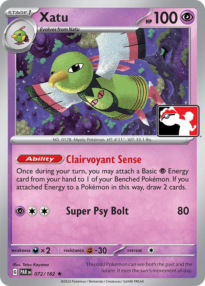 Paradox Rift Xatu [Prize-Pack] Pokémon card